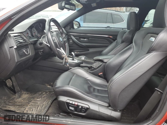 2015 BMW M4 with VIN WBS3R9C50FK332055, listed as a Copart auction lot 48268074 with 65,996 mi miles. Bid and sale history available at carsss.com. Image 7.