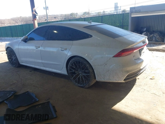 2019 Audi A7 Prestige with VIN WAUV2AF23KN083618, listed as a IAAI auction lot 41444338 with 51,977 mi miles. Bid and sale history available at carsss.com. Image 3.