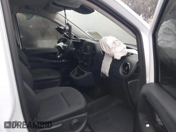 2023 Mercedes-Benz Metris Cargo with VIN W1YV0BEY5P4340906, listed as a IAAI auction lot 41153285 with 7,637 mi miles and . Bid and sale history available at DreamBid. Image 5.