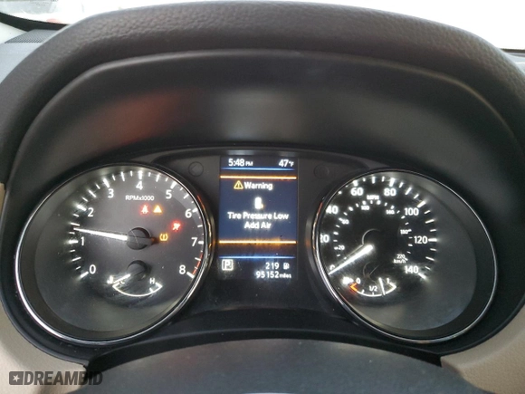 2019 Nissan Rogue SV with VIN 5N1AT2MT3KC792542, listed as a Copart auction lot 46987845 with 95,152 mi miles and Salvage Title. Bid and sale history available at carsss.com. Image 9.