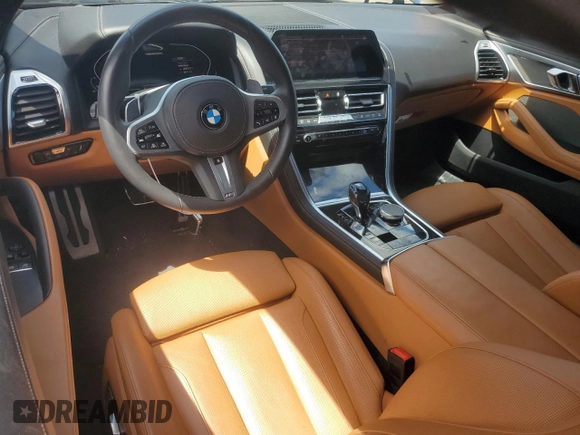 2019 BMW 8 Series M850i xDrive with VIN WBABC4C58KBU96829, listed as a Copart auction lot 54229794 with 20,285 mi miles and Salvage Title. Bid and sale history available at carsss.com. Image 8.