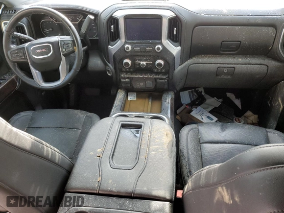 2021 GMC Sierra 1500 SLT z VIN 3GTU9DED6MG221615, wystawiony jako Copart lot #86548844 z przebiegiem Nie podano mil oraz Szkoda całkowita • Salvage title. Historia ofert i sprzedaży dostępna na DreamBid. Obrazek 8.