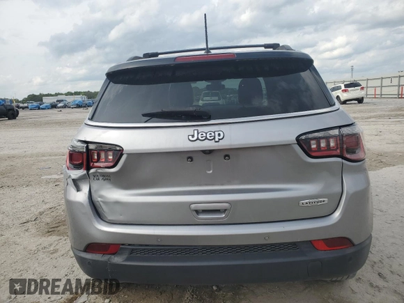 2018 Jeep Compass Latitude with VIN 3C4NJCBB8JT181968, listed as a Copart auction lot 51128195 with 94,471 mi miles and Salvage Title. Bid and sale history available at carsss.com. Image 6.
