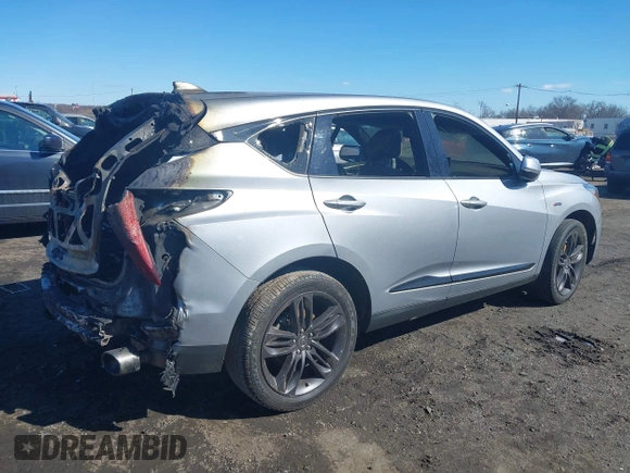 2021 Acura RDX w/A-Spec Package with VIN 5J8TC2H66ML034961, listed as a IAAI auction lot 41642890 with 83,707 mi miles. Bid and sale history available at carsss.com. Image 4.