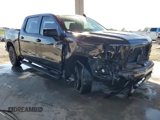 2022 Chevrolet Silverado 1500 RST with VIN 1GCPADED8NZ588764, listed as a Copart auction lot 81974924 with 19,306 mi miles and Salvage Title. Bid and sale history available at DreamBid. Image 4.