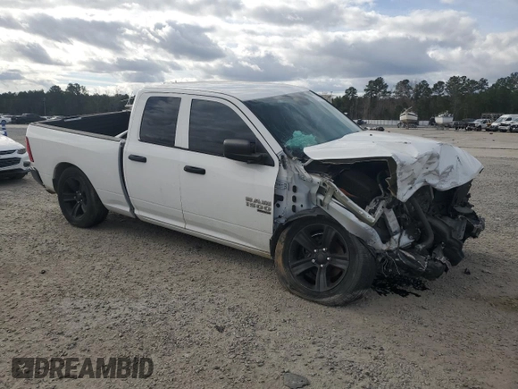 2019 Ram 1500 Classic Express with VIN 1C6RR6FT2KS722828, listed as a Copart auction lot 47473995 with 93,308 mi miles and Salvage Title. Bid and sale history available at carsss.com. Image 4.