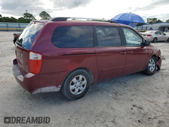2010 Kia Sedona LX with VIN KNDMG4C38A6341851, listed as a Copart auction lot 72227594 with 174,164 mi miles and Salvage Title. Bid and sale history available at carsss.com. Image 3.