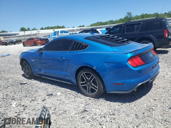 2021 Ford Mustang GT with VIN 1FA6P8CF2M5128677, listed as a Copart auction lot 57793995 with 68,095 mi miles and Salvage title. Bid and sale history available at DreamBid. Image 2.