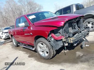 2012 Ram 1500 Sport with VIN 1C6RD7HT8CS311520, listed as a IAAI auction lot 41782319 with 164,248 mi miles and . Bid and sale history available at DreamBid. Image 1.