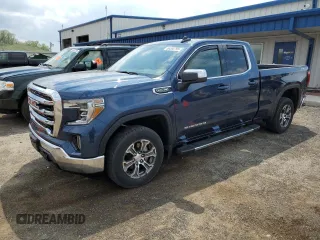 2019 GMC Sierra 1500 SLE z VIN 1GTR9BED3KZ191352, wystawiony jako Copart lot #56365795 z przebiegiem 83 291 mil mil oraz Szkoda całkowita • Salvage title. Historia ofert i sprzedaży dostępna na DreamBid. Obrazek 1.