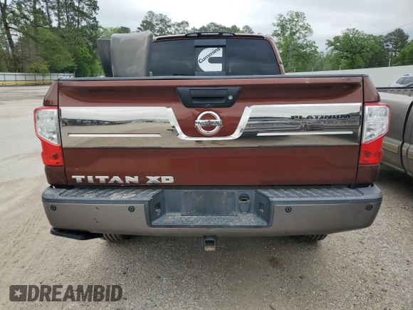 2016 Nissan Titan Platinum Reserve z VIN 1N6BA1F27GN502924, wystawiony jako Copart lot #51345105 z przebiegiem 90 215 mil mil oraz Szkoda całkowita • Salvage title. Historia ofert i sprzedaży dostępna na DreamBid. Obrazek 6.