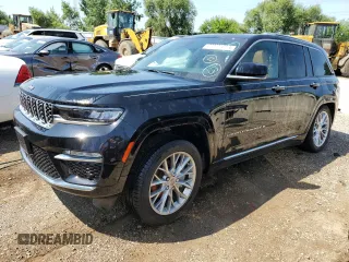 2023 Jeep Grand Cherokee Summit with VIN 1C4RJHEG6PC563345, listed as a Copart auction lot 63969163 with 2,909 mi miles and . Bid and sale history available at DreamBid. Image 1.