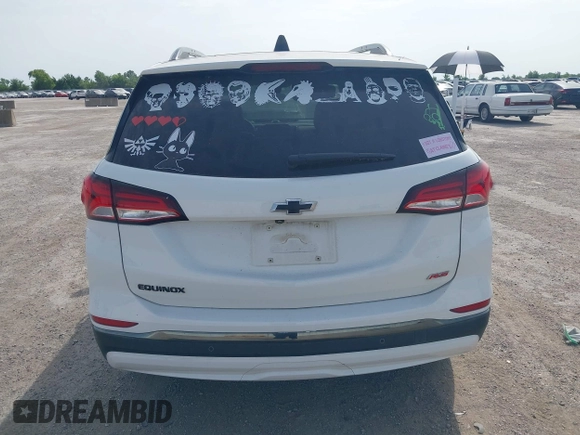 2022 Chevrolet Equinox RS with VIN 3GNAXMEV9NS199374, listed as a IAAI auction lot 42640182 with 56,560 mi miles and . Bid and sale history available at DreamBid. Image 16.