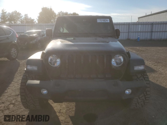 2023 Jeep Wrangler Sport S with VIN 1C4HJXDG3PW646818, listed as a Copart auction lot 77016834 with 12,118 mi miles and Clean Title. Bid and sale history available at DreamBid. Image 5.
