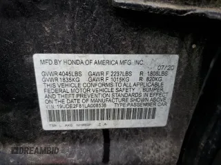 2020 Acura ILX w/Premium/A-SPEC Pkg with VIN 19UDE2F81LA008538, listed as a Copart auction lot 84619724 with 38,610 mi miles and Salvage Title. Bid and sale history available at carsss.com. Image 12.