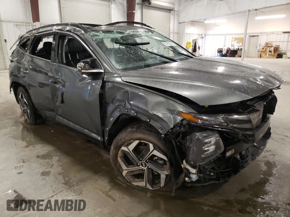 2022 Hyundai Tucson Limited with VIN 5NMJECAE1NH020573, listed as a Copart auction lot 53182945 with 108,289 mi miles and Salvage Title. Bid and sale history available at carsss.com. Image 4.