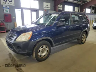 2005 Honda CR-V LX with VIN JHLRD78525C030534, listed as a Copart auction lot 54564065 with 156,446 mi miles and Clean Title. Bid and sale history available at carsss.com. Image 1.