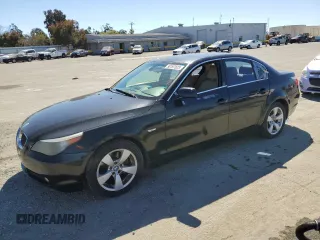 2006 BMW 5 Series 525i with VIN WBANE53586CK84901, listed as a Copart auction lot 50197825 with 167,223 mi miles and Salvage Title. Bid and sale history available at carsss.com. Image 1.