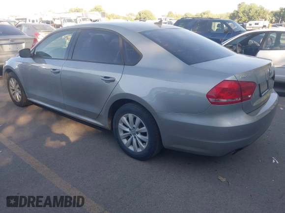2014 Volkswagen Passat S with VIN 1VWAT7A33EC111206, listed as a IAAI auction lot 42684770 with 95,779 mi miles and . Bid and sale history available at DreamBid. Image 3.
