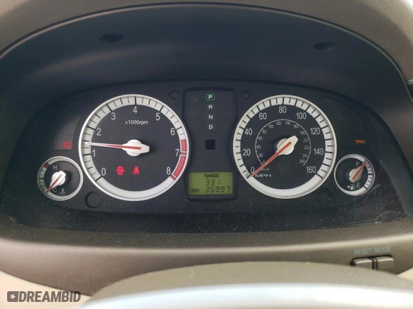 2008 Hyundai Azera GLS with VIN KMHFC46D08A320598, listed as a Copart auction lot 68773244 with 35,997 mi miles and Salvage Title. Bid and sale history available at carsss.com. Image 9.