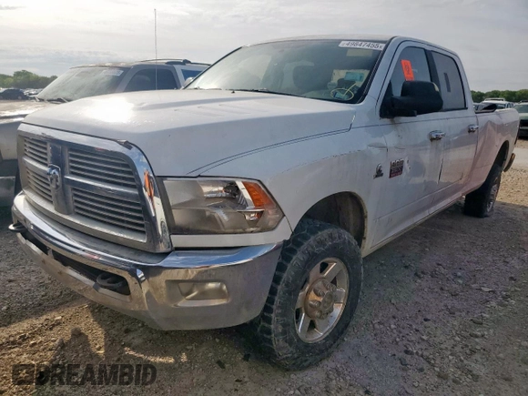 2010 Dodge Ram 2500 SLT with VIN 3D7UT2CL8AG122344, listed as a Copart auction lot 49847455 with 246,262 mi miles and Clean Title. Bid and sale history available at carsss.com. Image 1.