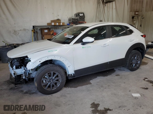 2024 Mazda CX-30 S with VIN 3MVDMBAM4RM711258, listed as a Copart auction lot 57393845 with 6,358 mi miles and Salvage title. Bid and sale history available at DreamBid. Image 1.