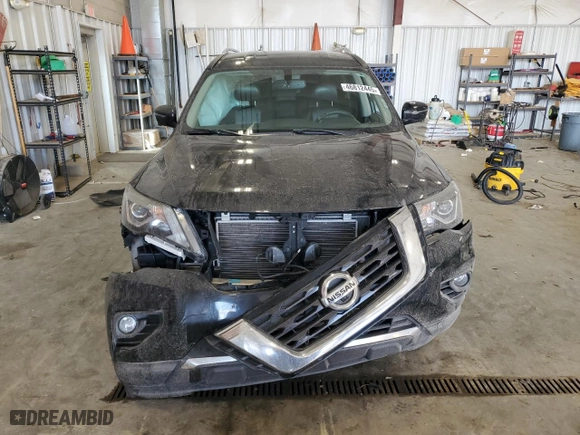 2019 Nissan Pathfinder SV with VIN 5N1DR2MM8KC607793, listed as a Copart auction lot 46812445 with 124,984 mi miles and Non Repairable. Bid and sale history available at carsss.com. Image 5.