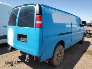 2021 Chevrolet Express Cargo with VIN 1GCWGBFPXM1187527, listed as a Copart auction lot 53276015 with 81,429 mi miles and Salvage title. Bid and sale history available at DreamBid. Image 3.