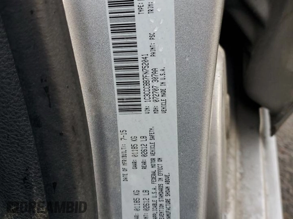 2015 Chrysler 200 S с VIN 1C3CCCBB7FN752041, выставлен на аукционе Copart как лот 49050835 с пробегом 207 890 миль миль и Списание • Salvage title. История ставок и продаж доступна на DreamBid. Изображение 12.