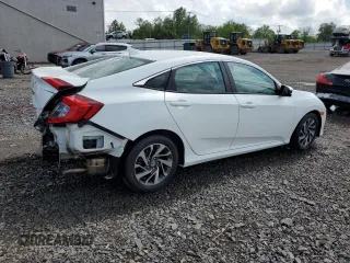 2018 Honda Civic EX with VIN 2HGFC2F75JH508240, listed as a Copart auction lot 55739915 with 52,671 mi miles and Salvage Title. Bid and sale history available at DreamBid. Image 3.
