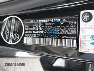 2016 Mercedes-Benz S 550 with VIN WDDUG8CB6GA236557, listed as a IAAI auction lot 41555225 with 128,008 mi miles and . Bid and sale history available at carsss.com. Image 9.