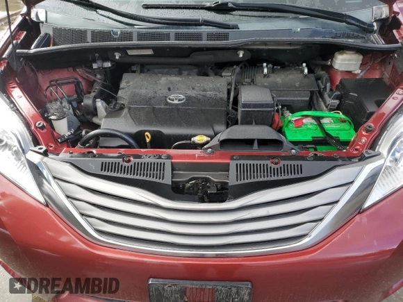 2012 Toyota Sienna XLE with VIN 5TDDK3DC8CS047778, listed as a Copart auction lot 49496155 with 100,522 mi miles and Salvage Title. Bid and sale history available at carsss.com. Image 12.