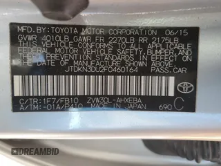2015 Toyota Prius Four with VIN JTDKN3DU2F0460164, listed as a Copart auction lot 52903525 with 173,427 mi miles and Salvage Title. Bid and sale history available at carsss.com. Image 15.
