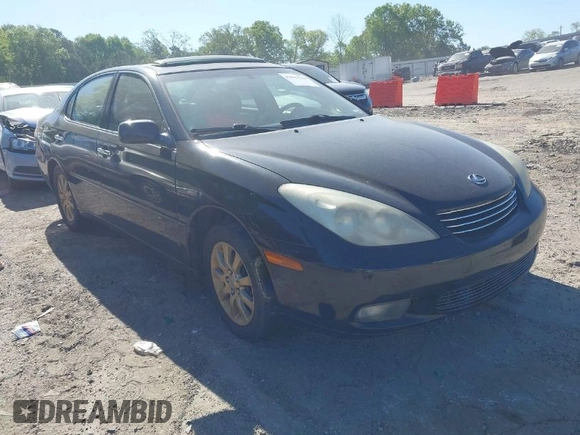 2003 Lexus ES with VIN JTHBF30G530122037, listed as a IAAI auction lot 42051319 with Not Provided miles. Bid and sale history available at carsss.com. Image 1.