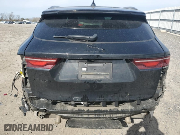 2022 Jaguar F-Pace S with VIN SADCJ2EX4NA702078, listed as a Copart auction lot 47870355 with 55,530 mi miles and Salvage title. Bid and sale history available at DreamBid. Image 6.