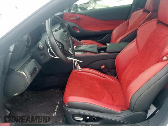 2021 Lexus LC 500h with VIN JTHBP5AY8MA104403, listed as a Copart auction lot 59272235 with 14,425 mi miles and Salvage title. Bid and sale history available at DreamBid. Image 7.