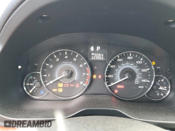 2010 Subaru Outback Limited Power Moon with VIN 4S4BRBKC4A3310682, listed as a Copart auction lot 62468425 with 203,903 mi miles and Clean title. Bid and sale history available at DreamBid. Image 9.