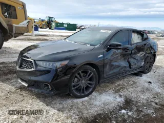 2018 Acura TLX w/A-SPEC Pkg with VIN 19UUB3F64JA004302, listed as a Copart auction lot 41686885 with 49,710 mi miles and Salvage Title. Bid and sale history available at carsss.com. Image 1.