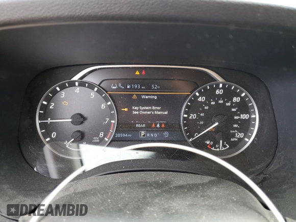 2023 Nissan Frontier SV with VIN 1N6ED1FJ9PN653677, listed as a Copart auction lot 43245835 with 20,594 mi miles and Salvage title. Bid and sale history available at DreamBid. Image 9.