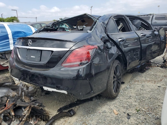 2021 Mercedes-Benz C 300 с VIN W1KWF8DB5MR619137, выставлен на аукционе Copart как лот 59231805 с пробегом Не указан миль и Списание • Salvage title. История ставок и продаж доступна на DreamBid. Изображение 3.