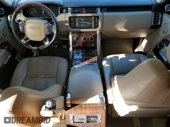 2015 Land Rover Range Rover Supercharged with VIN SALGS2TF7FA198012, listed as a Copart auction lot 86161024 with 71,203 mi miles and Salvage title. Bid and sale history available at DreamBid. Image 8.