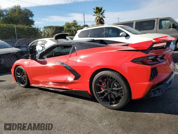 2024 Chevrolet Corvette 1LT z VIN 1G1YA3D44R5103526, wystawiony jako Copart lot #78544874 z przebiegiem 6 153 mil mil oraz Szkoda całkowita • Salvage title. Historia ofert i sprzedaży dostępna na DreamBid. Obrazek 2.