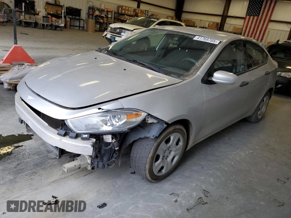 2013 Dodge Dart SE with VIN 1C3CDFAA3DD324817, listed as a Copart auction lot 41769705 with 132,000 mi miles and Salvage Title. Bid and sale history available at carsss.com. Image 1.