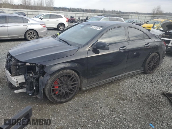 2018 Mercedes-Benz CLA with VIN WDDSJ5CB2JN579356, listed as a Copart auction lot 47038125 with 51,164 mi miles and Salvage Title. Bid and sale history available at carsss.com. Image 1.
