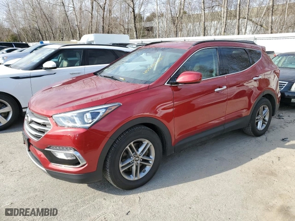 2017 Hyundai Santa Fe Sport 2.4L with VIN 5XYZUDLB9HG394054, listed as a Copart auction lot 45573785 with NaN miles and Salvage Title. Bid and sale history available at carsss.com. Image 2.
