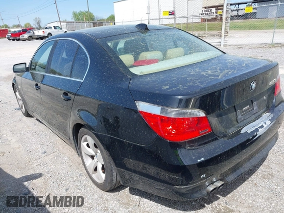 2007 BMW 5 Series 525i with VIN WBANE53577CY05978, listed as a IAAI auction lot 41943909 with 161,541 mi miles and . Bid and sale history available at carsss.com. Image 3.