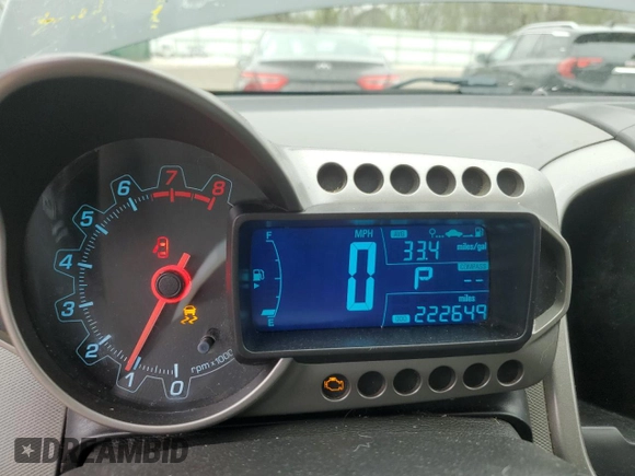 2016 Chevrolet Sonic LT with VIN 1G1JC5SH7G4165132, listed as a Copart auction lot 55702005 with 222,649 mi miles and Clean title. Bid and sale history available at DreamBid. Image 9.