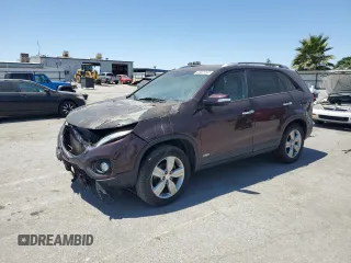 2013 Kia Sorento EX with VIN 5XYKUCA61DG341375, listed as a Copart auction lot 63001545 with Not provided miles and Salvage title. Bid and sale history available at DreamBid. Image 1.