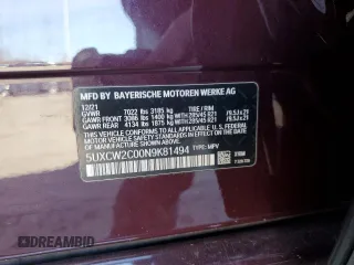2022 BMW X7 xDrive40i z VIN 5UXCW2C00N9K81494, wystawiony jako Copart lot #51406425 z przebiegiem Nie podano mil oraz Szkoda całkowita • Salvage title. Historia ofert i sprzedaży dostępna na DreamBid. Obrazek 14.