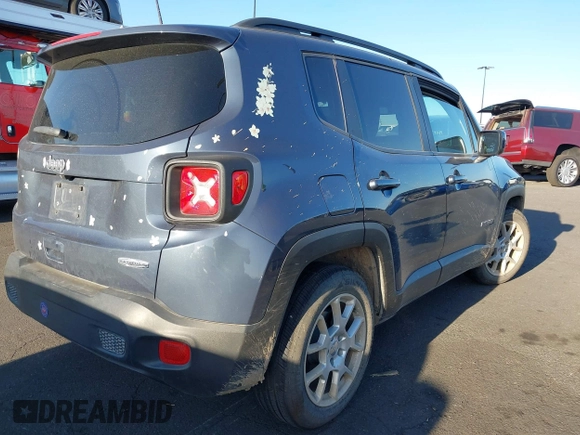 2020 Jeep Renegade Latitude with VIN ZACNJABB4LPL04774, listed as a IAAI auction lot 41997386 with 59,985 mi miles. Bid and sale history available at carsss.com. Image 4.